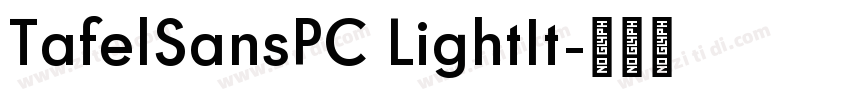 TafelSansPC LightIt字体转换